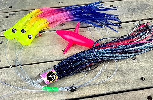 Miniatura 2 de # 202 Bigeye - Cadena híbrida de margarita híbrida con diseño de atún de caramelo UV pelágico