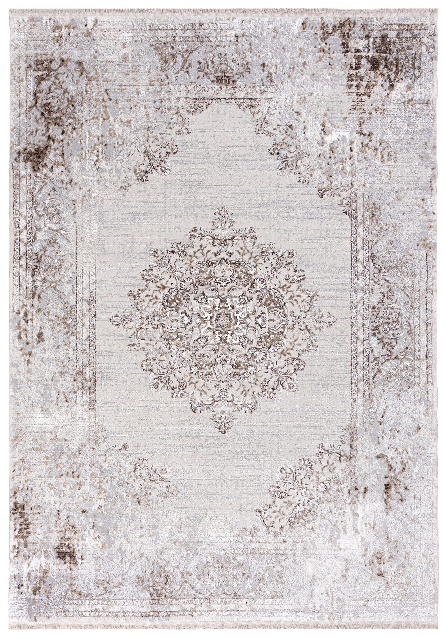 Mazovia Grand Tapis Salon 200x300cm Crème Classique Oriental Doux Élégant
