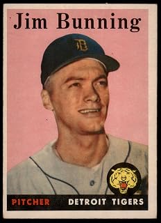 1958 Topps # 115 Jim Bunning Detroit Tigers (Baseball Card) VG Tigers