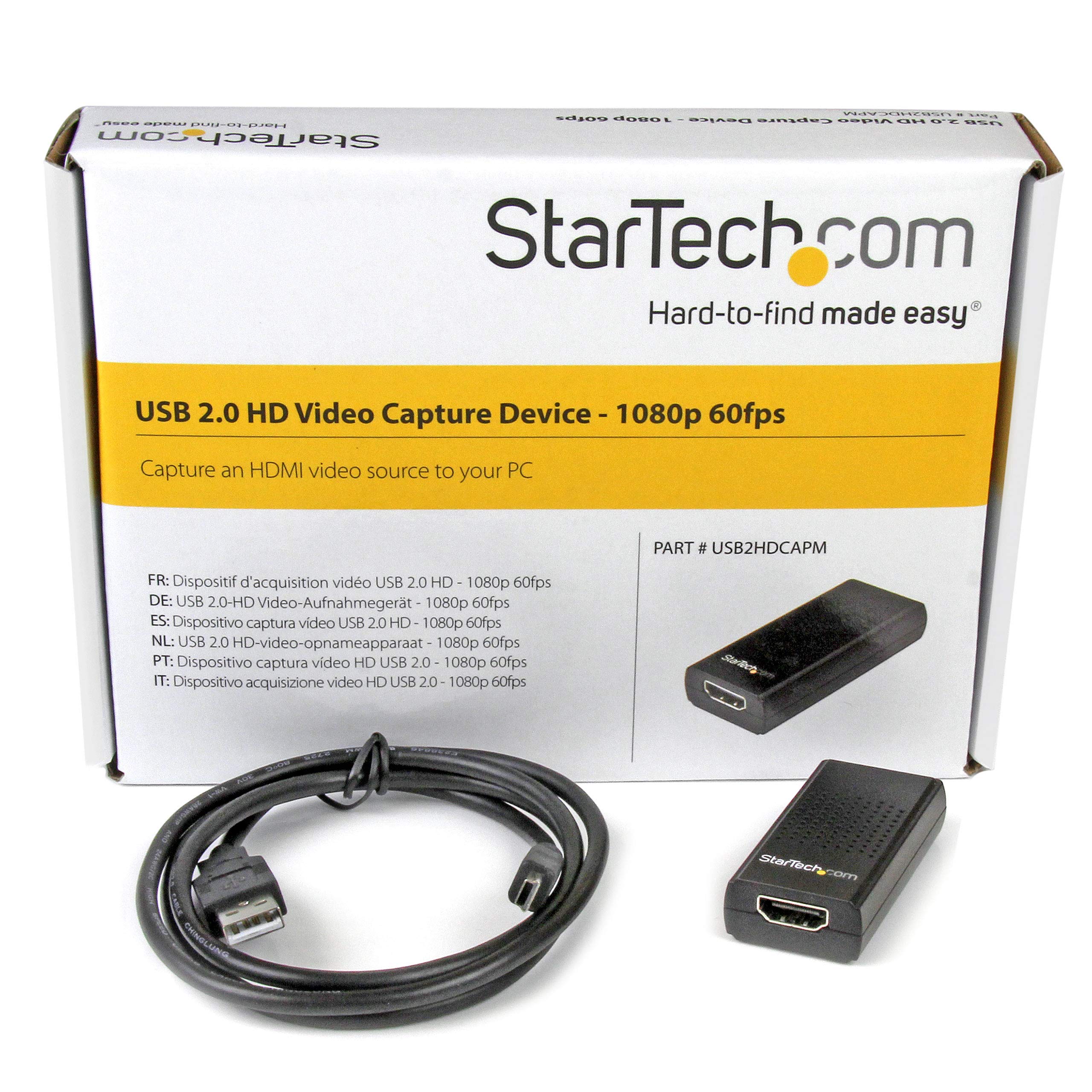 StarTech.com Scheda Acquisizione Video, Video Grabber Esterno Compatto HDMI, 1080P, USB 2.0