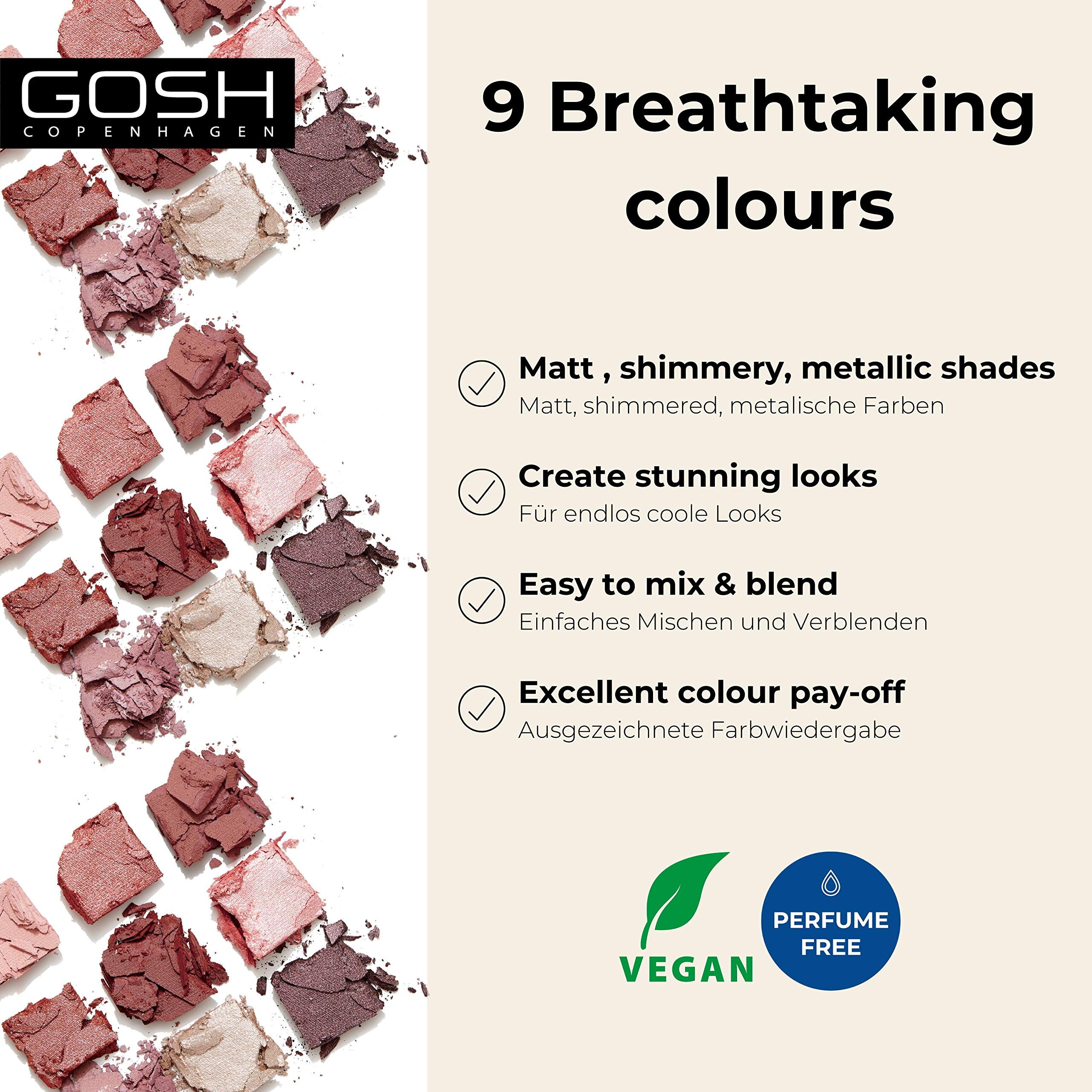 GOSH Eyedentity Eyeshadow Palette No.001 Be Honest (8 g)