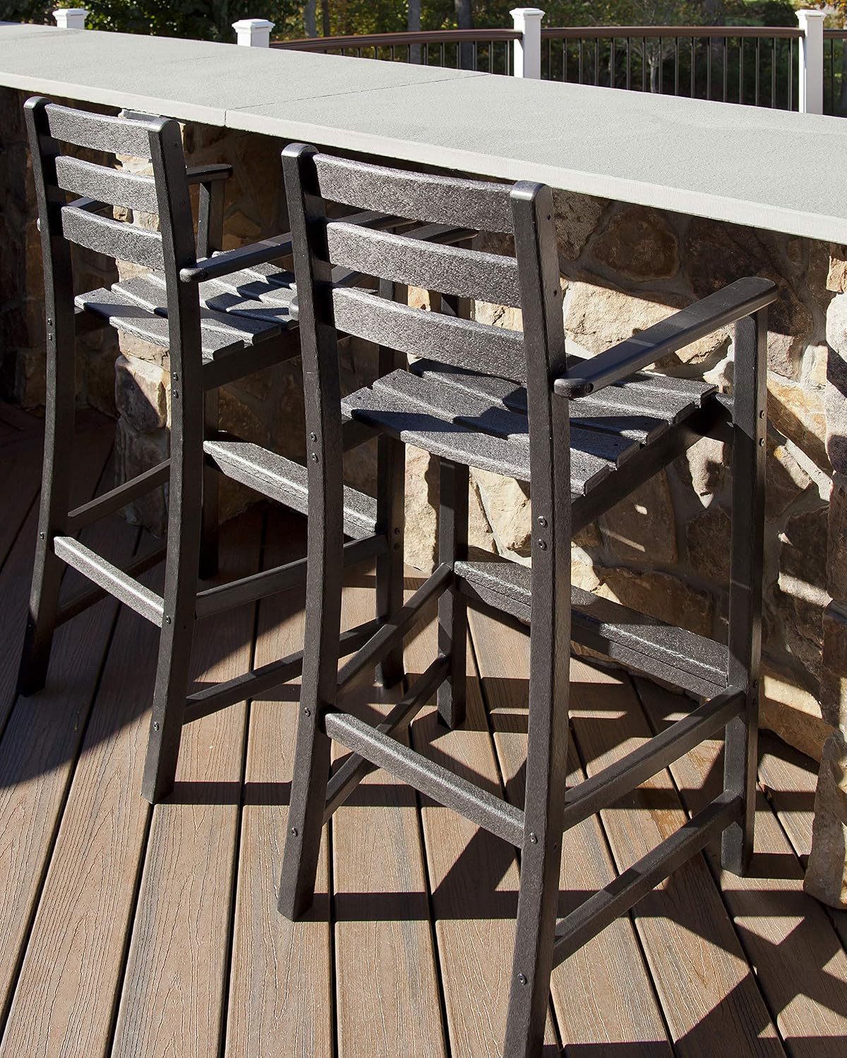 Trex Outdoor Furniture Monterey Bay 2-Piece Bar Chair Set (Stepping Stone)