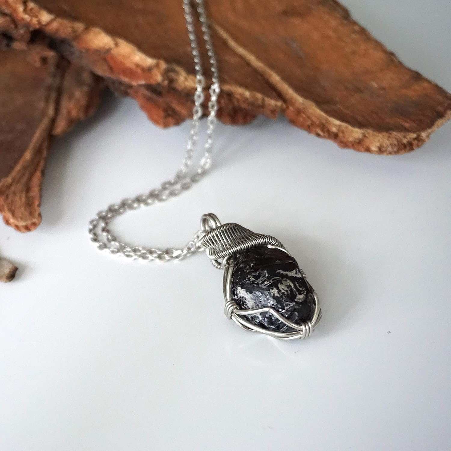 Women's & Men's Alternative Birthstone Crystal Necklace - Silver Plated