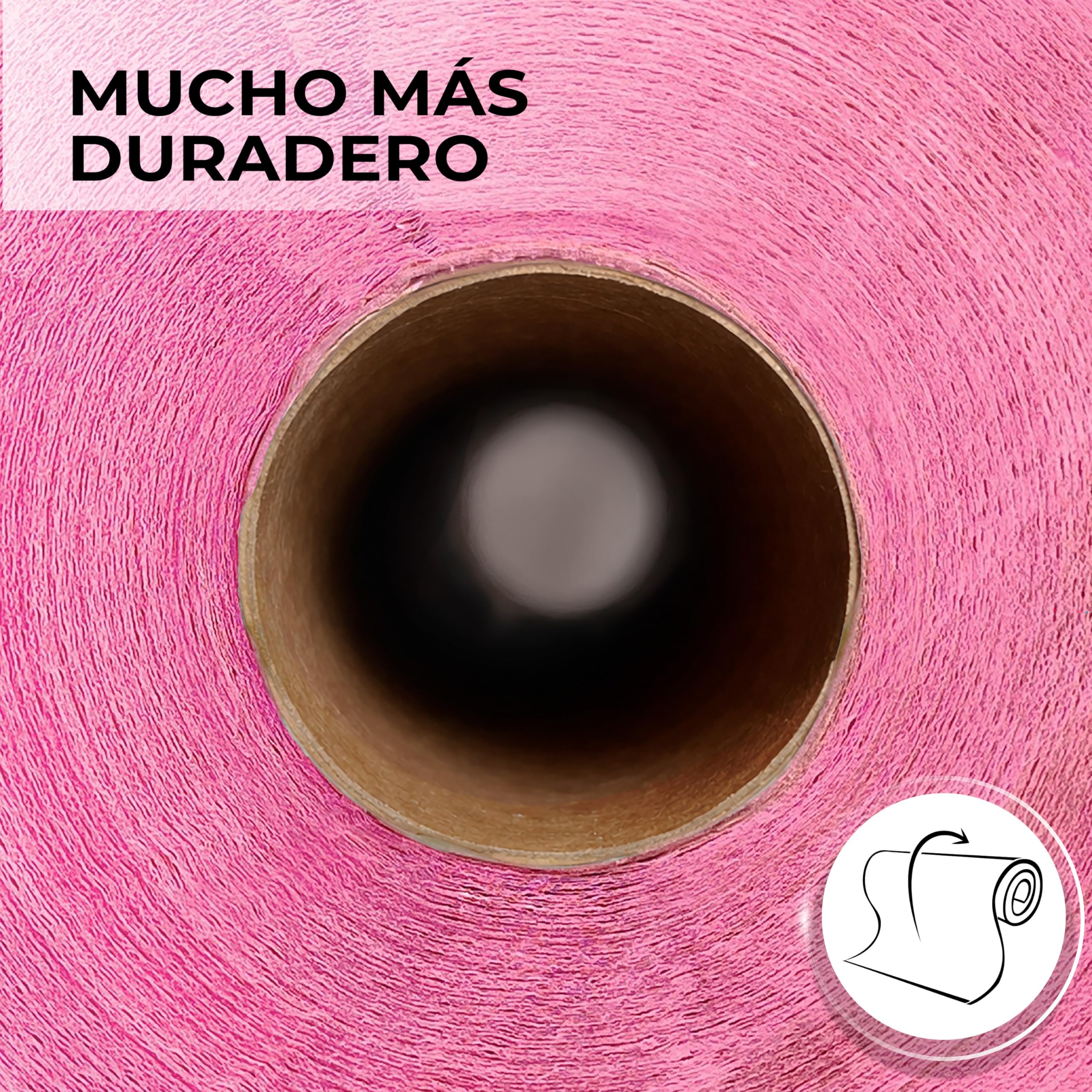 Rollo de Papel Camilla de Color 1 Capa - ±70 metros de longitud, Sin Precorte, Papel Camilla Masaje y Estetica (1, ROSA)