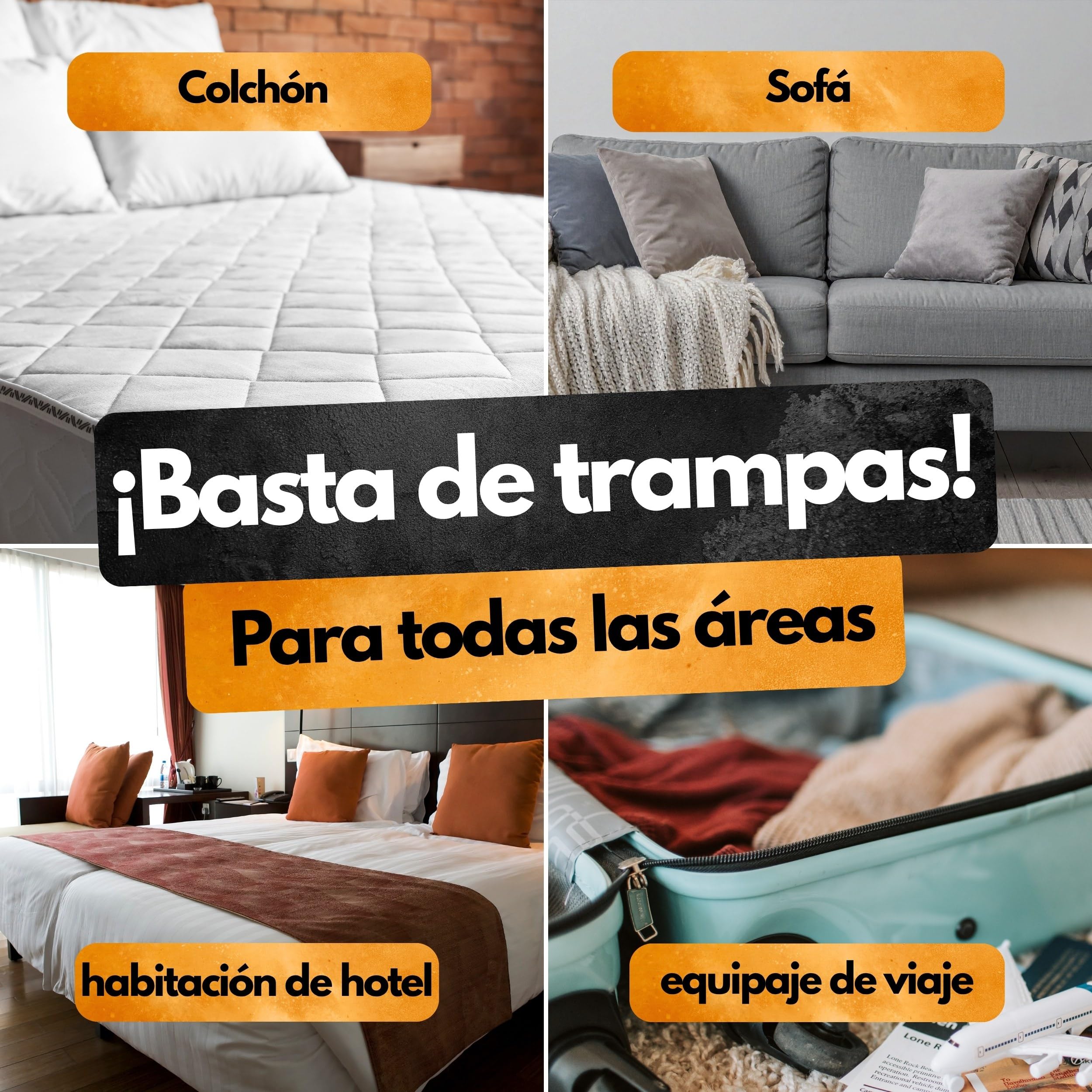 Trampa para chinches – 8 unidades – Con sustancia atrayente – Eficaz hasta 4 semanas – Para determinar la necesidad y controlar la infestación – Sin químicos – Contra Cimex lectularius y C. hemipterus