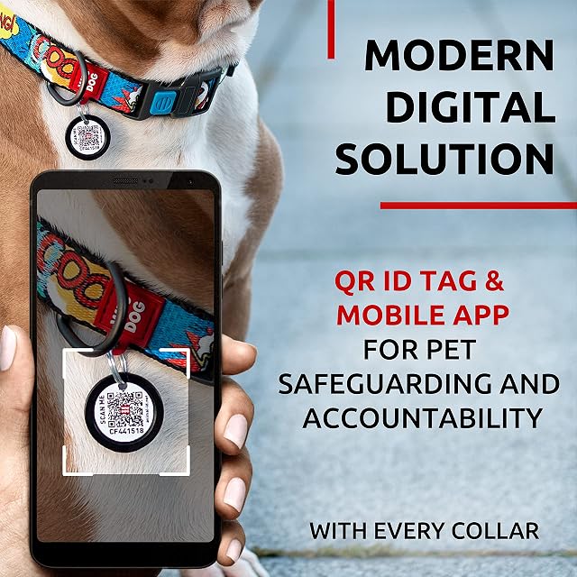 Foto 3 de 6 de Collar de nylon para perro WAUDOG - Collar ajustable para perros grandes, pequeños y medianos