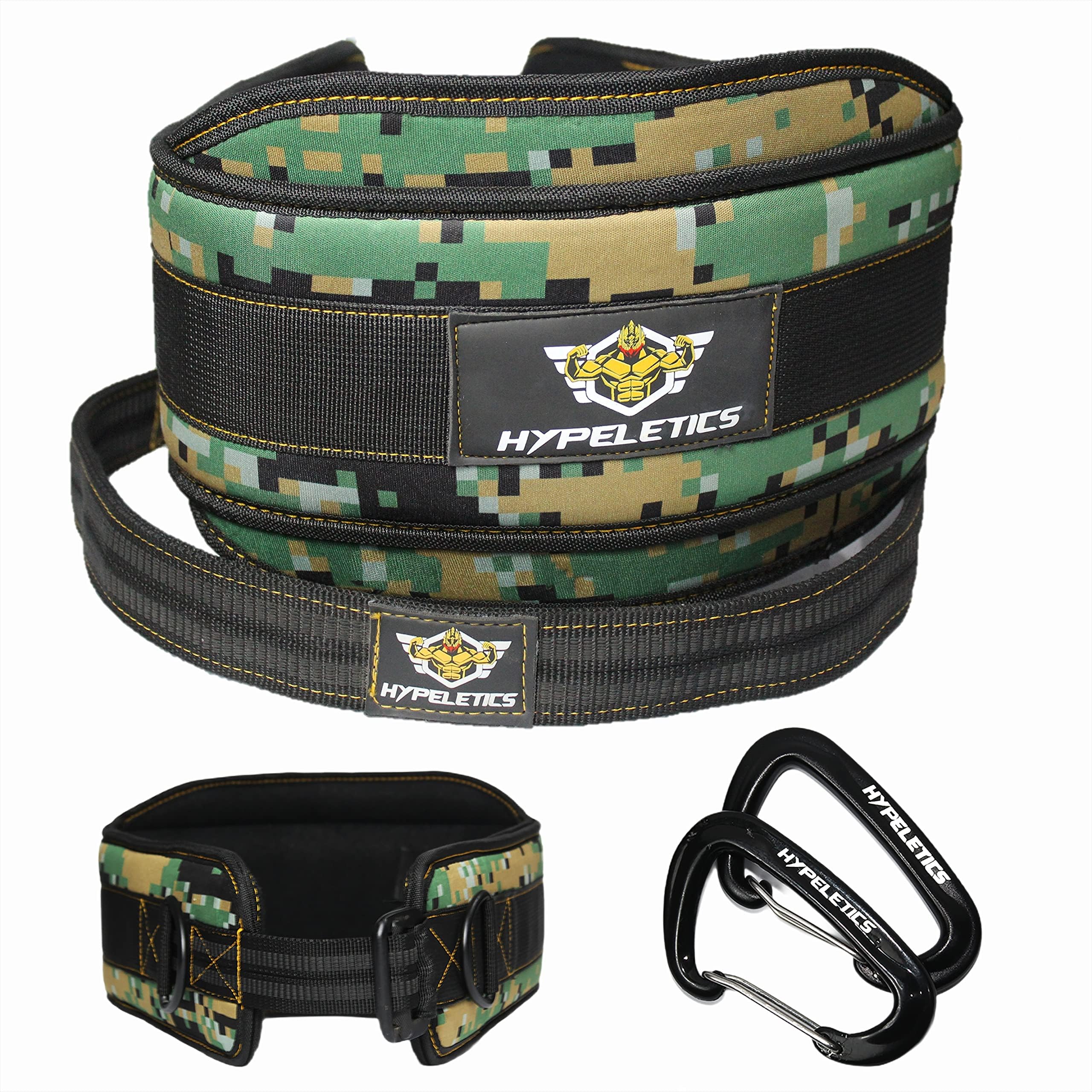 Weighted Dip Belt - 40 inch Strap Built for Heavy Weights Replaces Chain - Holds 300 lbs for Weighted Pull ups & Belt Squat - Weight Lifting Dip Belts with Chain