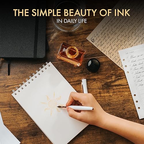 Vista 33 de Wordsworth and Black - Botella de tinta para pluma estilográfica (1.7 fl oz), edición de lujo premium, [morado lavanda] tinta embotellada; botella