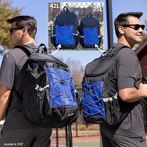 Vista 6 de Athletico Mochila de pickleball de 35L - Bolsas de pickleball para hombres o mujeres, incluye soporte para pelotas de pickleball