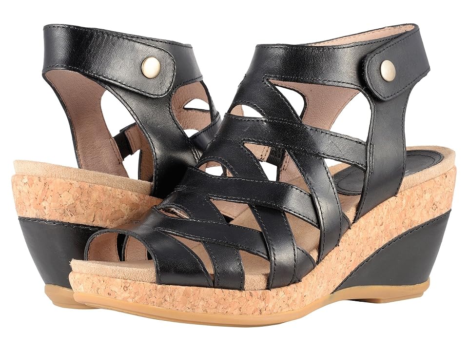 

Dansko Cecily (Black Full Grain) Women's Wedge Shoes