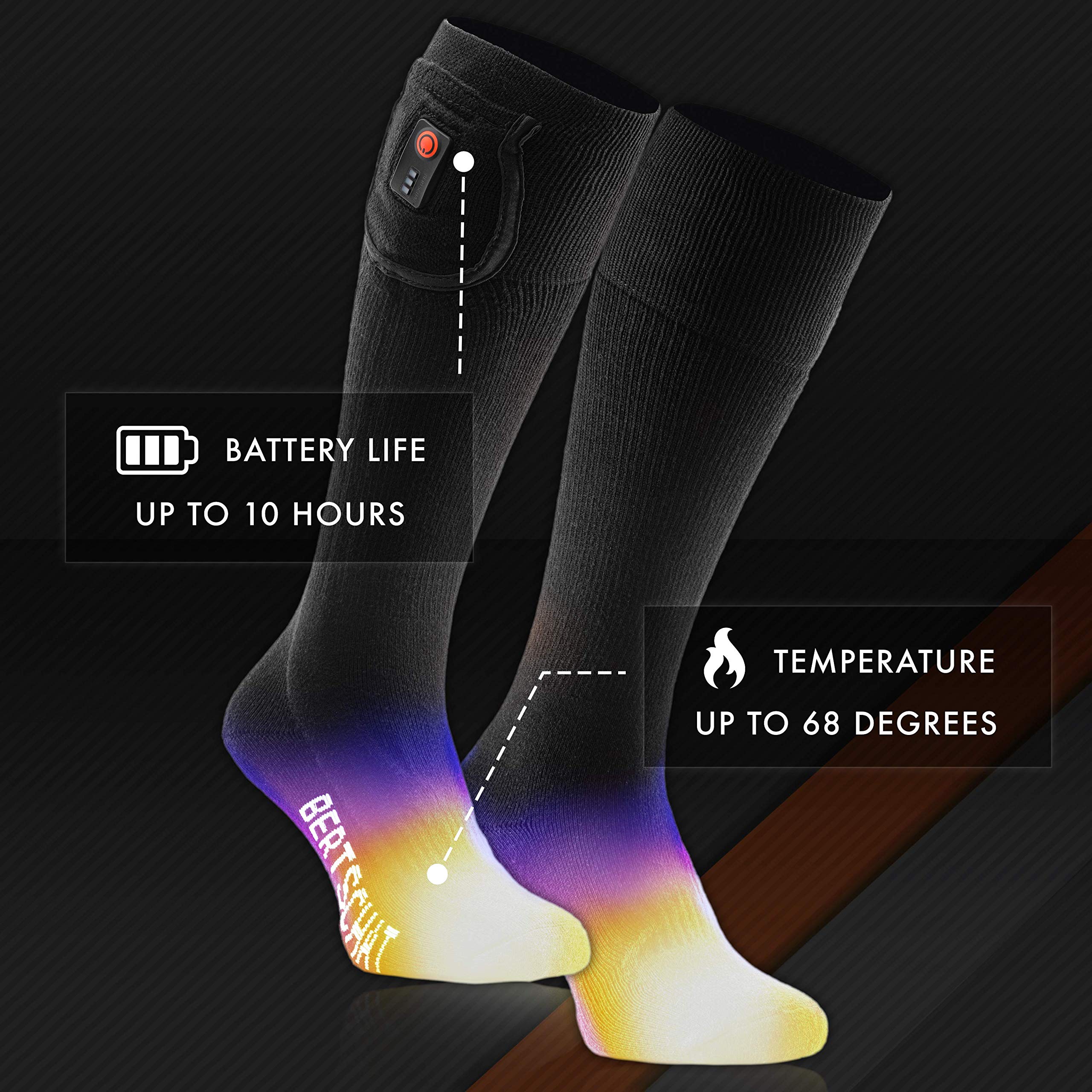 Calcetines térmicos BERTSCHAT® Pro - Modelo largo | USB