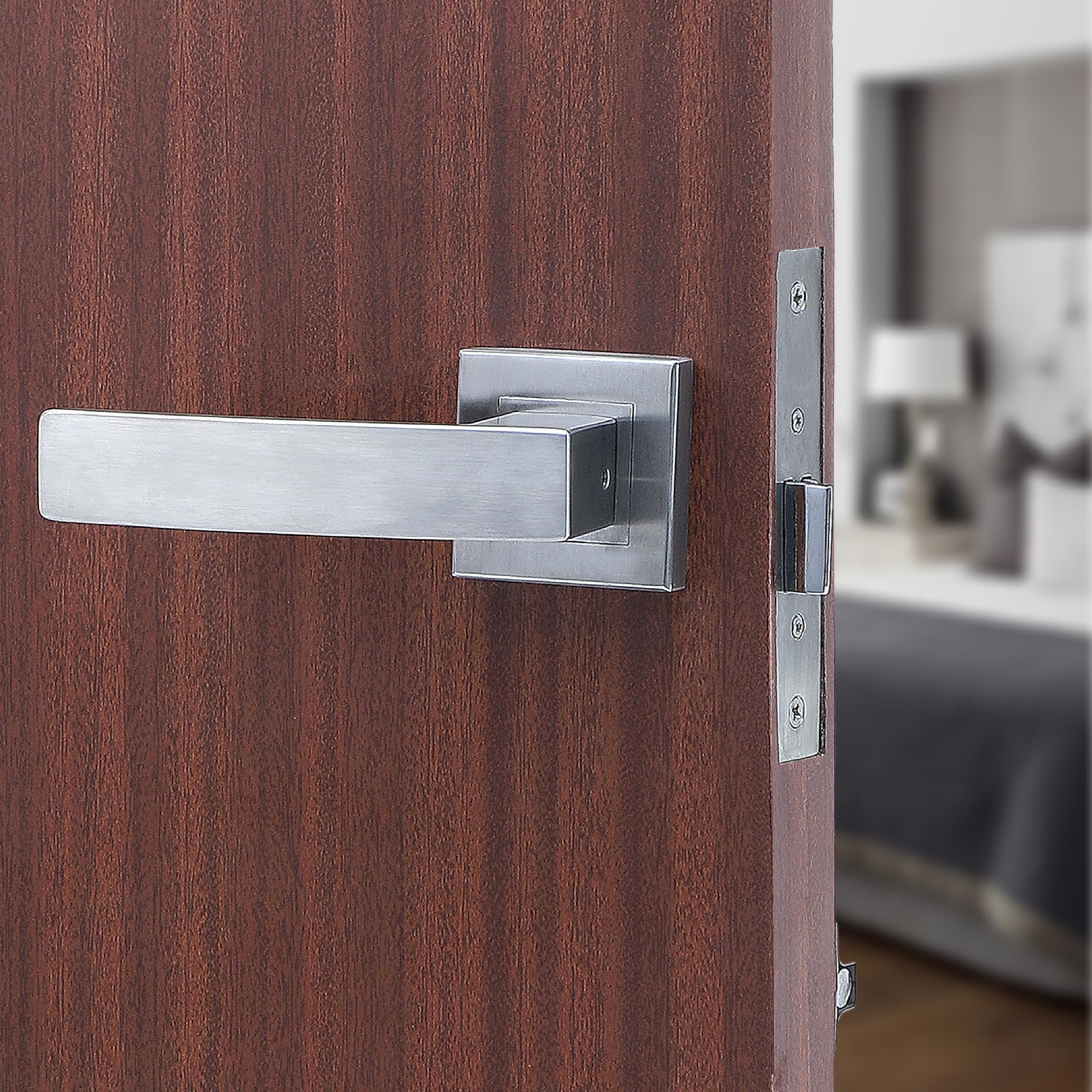Blue Space Premium Heavy Duty Mortise Lock for Door |Bathroom Storeroom and Balcony Door Lock with Bolt Latch and Pull Handle for Home and Office Matt Finish, Rust Free - LB10001-image-39