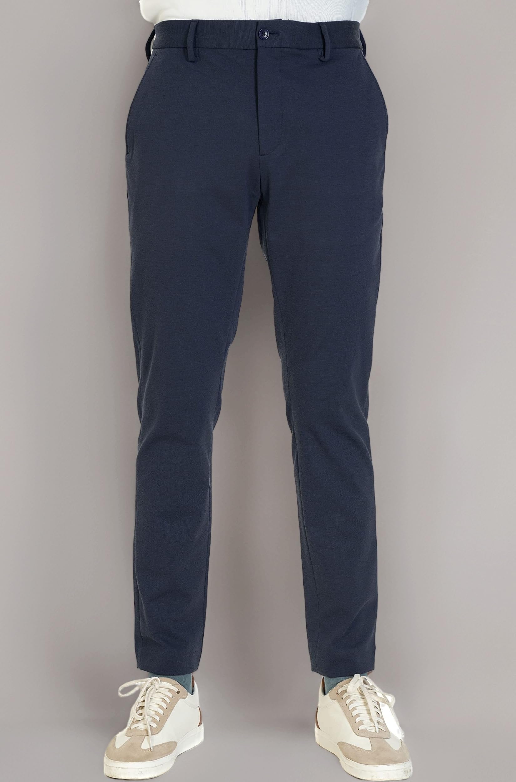 Luxury PV Stretchable Casual Pants for Men | Stylish Slim Fit Men's Wear Trousers for Office or Party | Mens Fashion Dress Trouser with Expandable Waist & 4 Way Stretch
