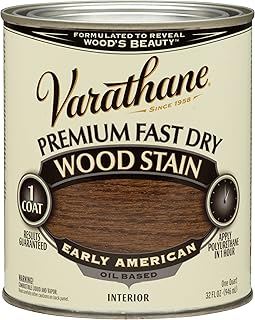 Rust-Oleum 262005 Fast Dry Stain Early American Varathane Premium Fast Dry Wood Stain, 1 quart, 2 pint Can (Pack of 2)