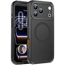 Magnetic for iPhone 18 Pro Max Case [Compatible with MagSafe] [Camera Control Cover] [Shockproof] [Heavy Duty Protection] Rugged Tough Non-Slip Protective Phone Cover, Black