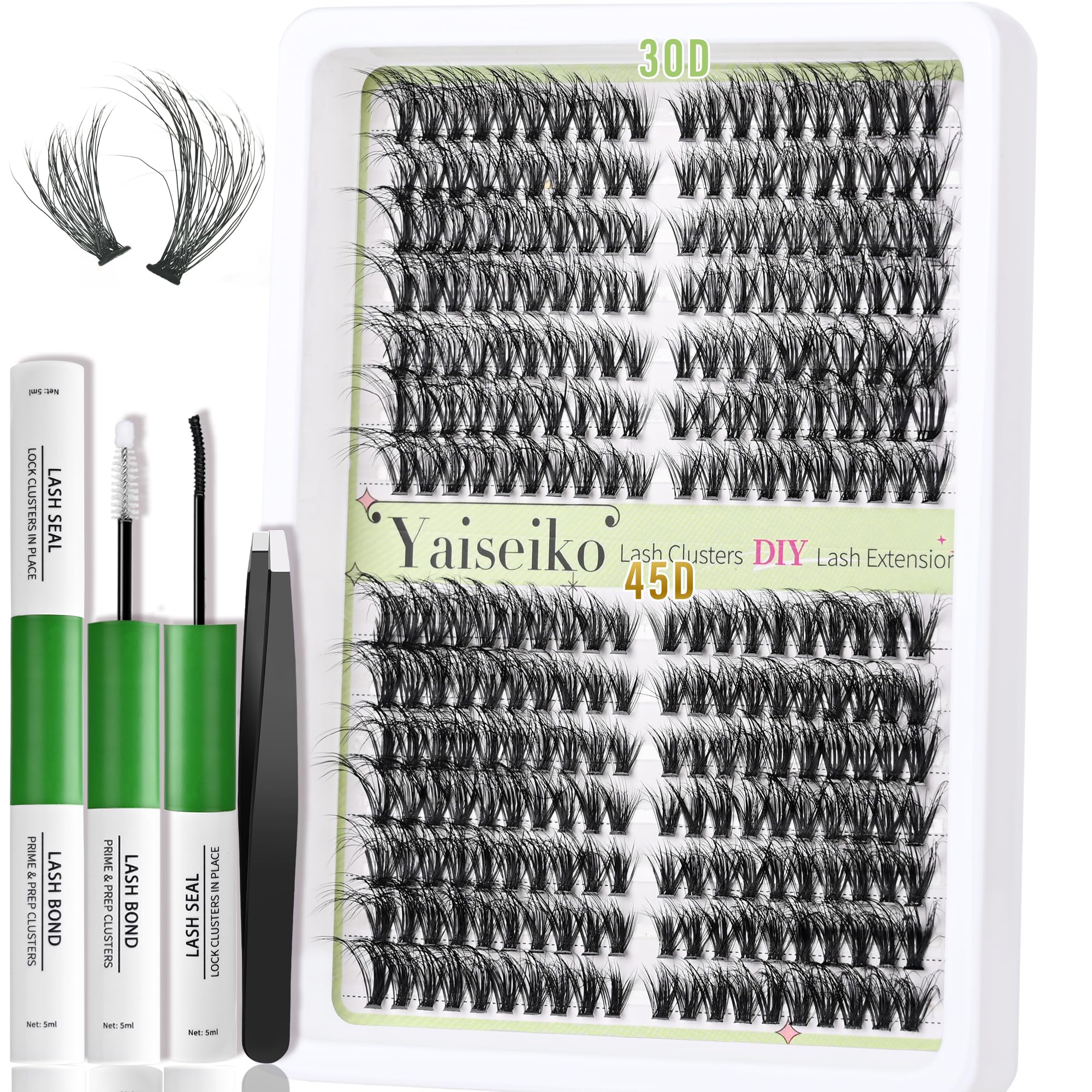 Thought Lash 英語 4枚セット Amazon.com: Yaiseiko Lash Extension Kit 30+45D Natural Lash