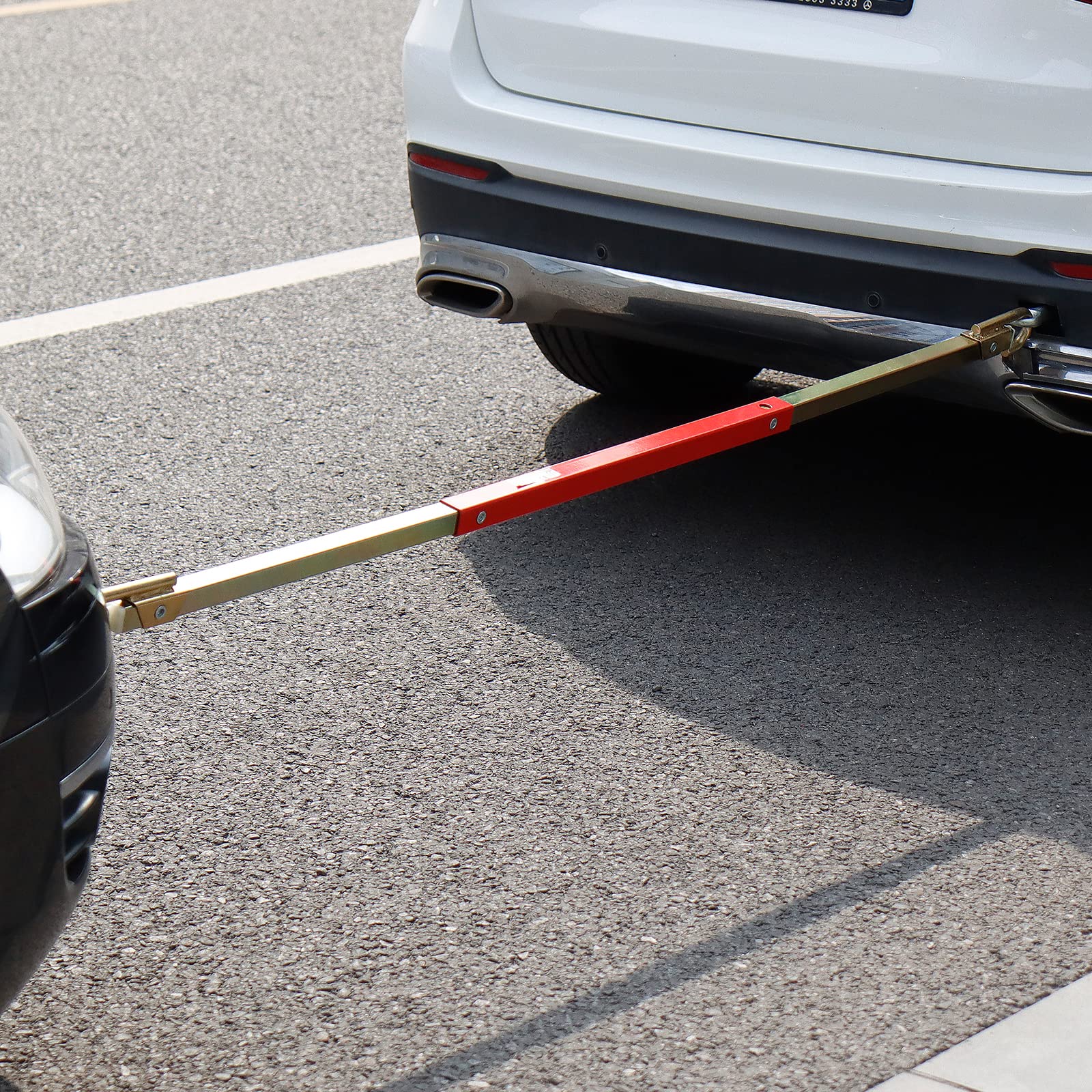 CCLIFE Barre de Remorquage Voiture 2500kg 180cm, Barre Remorquage Assistance en Cas de Panne pour Auto Barre de Traction Voiture 2.5T