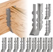 Heavy Duty 2X10 Joist Hanger 14 Gauge LU210 Galvanizing Face Mount Joist Hangers for Hurricane Ties for Rafter, Rafter Brackets for Floor, Trusses, Deck and Ceiling Joists -12 pk