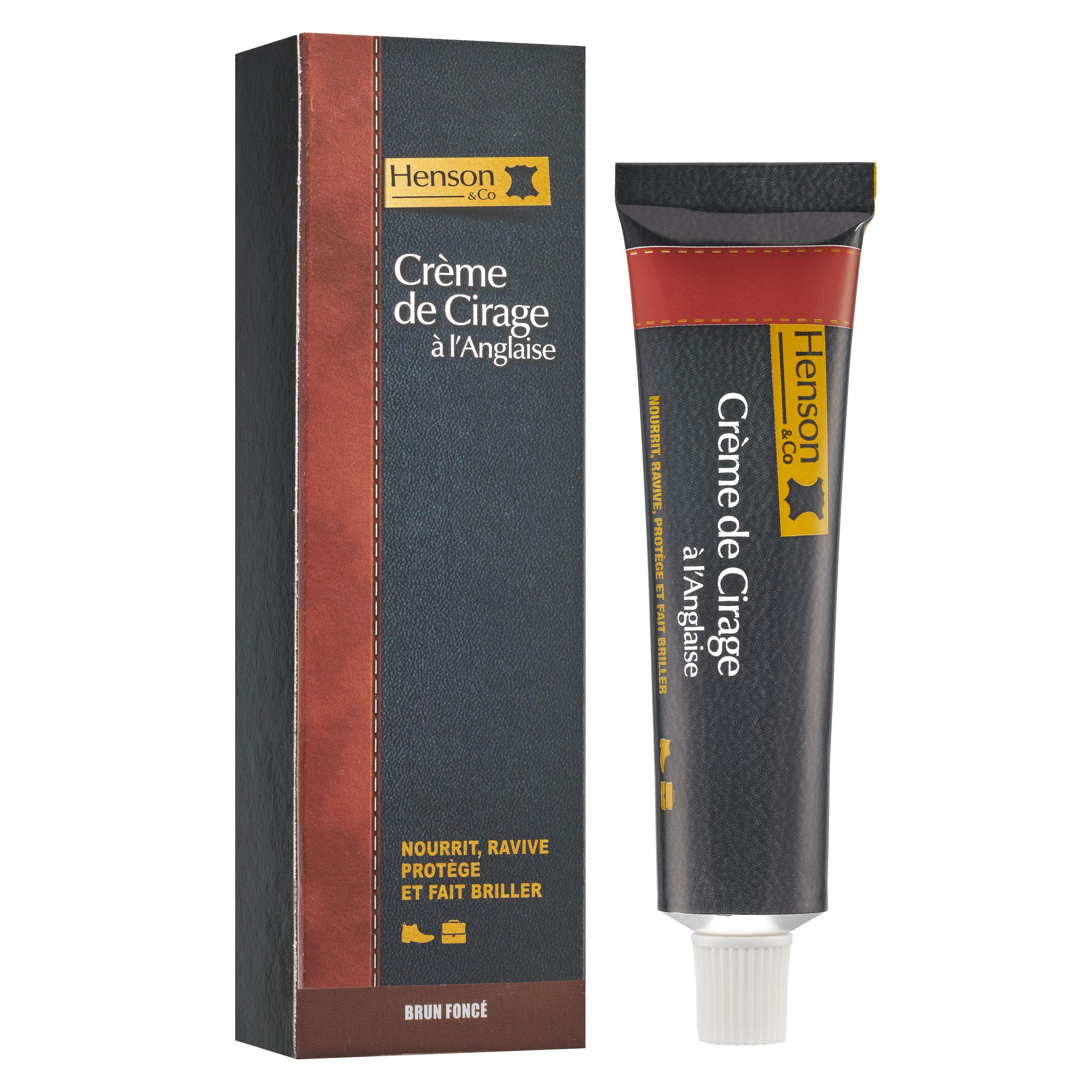 Crème de cirage à l'Anglaise brun foncé, non concerné
