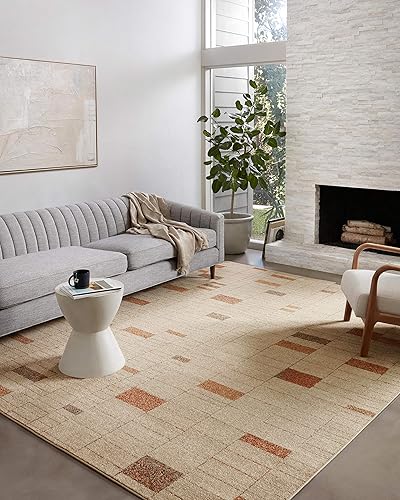 Miniatura 7 de Loloi II Bowery Collection BOW-02 - Alfombra de área mandarinagris pardo de 7 pies y 10 pulgadas x 10 pies