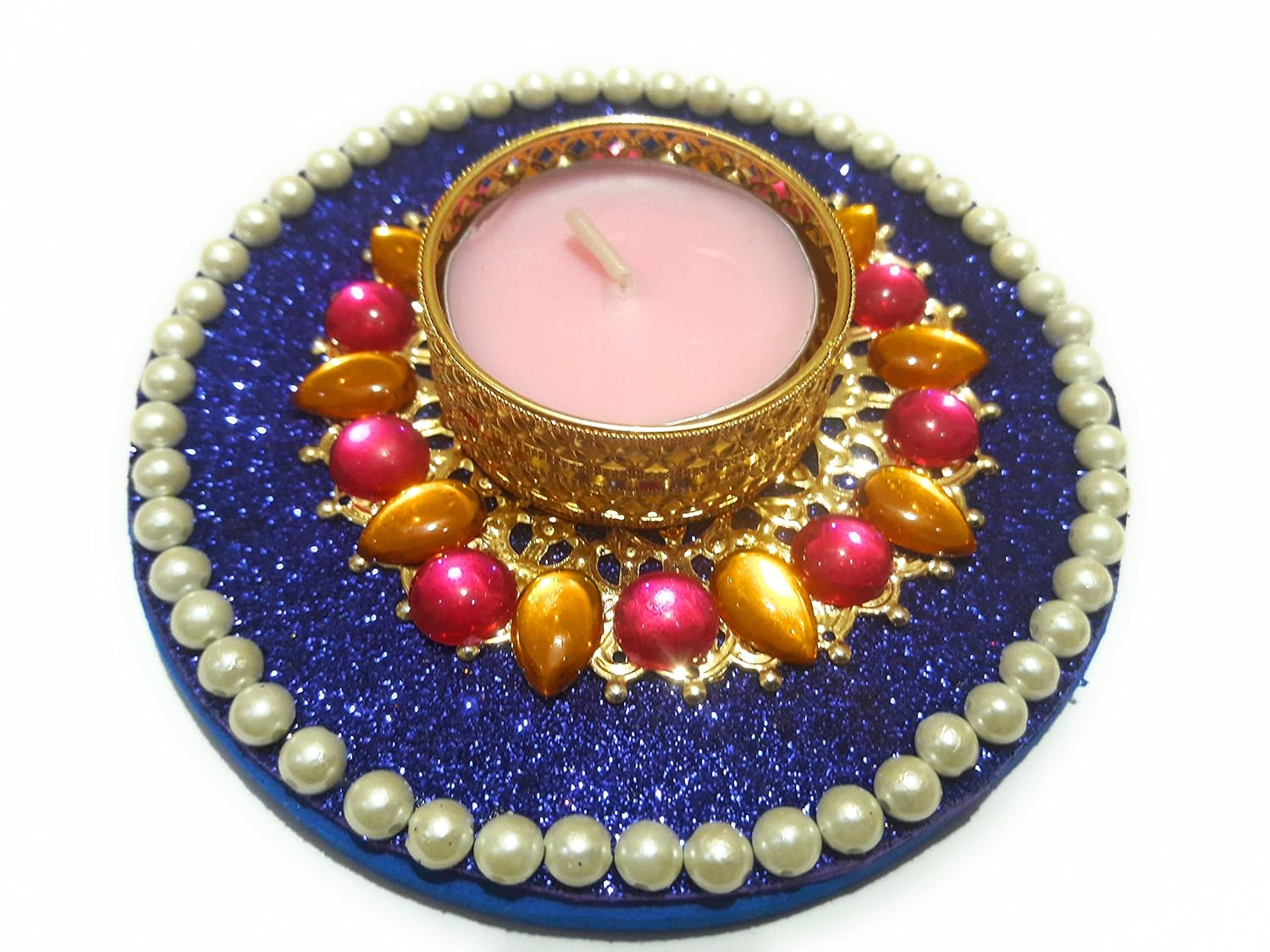 Buy Floating Tealight Candle Holder / Floating Diya / Kundan Decorated