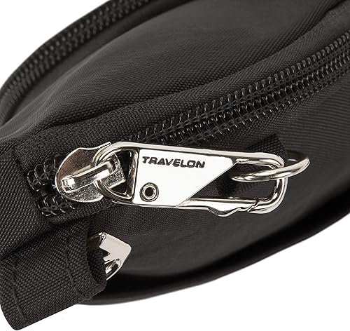 Miniatura 6 de Travelon Bolso cruzado compacto antirrobo Essentials, Negro -, Bolso bandolera