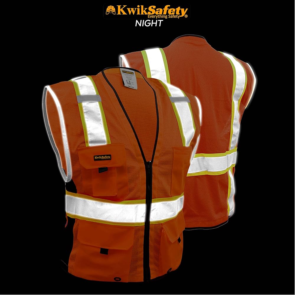illumiNITE リフレクティブベスト L　米国製 Amazon.co.jp: [KwikSafety] クラス2安全ベスト高視界デラックス