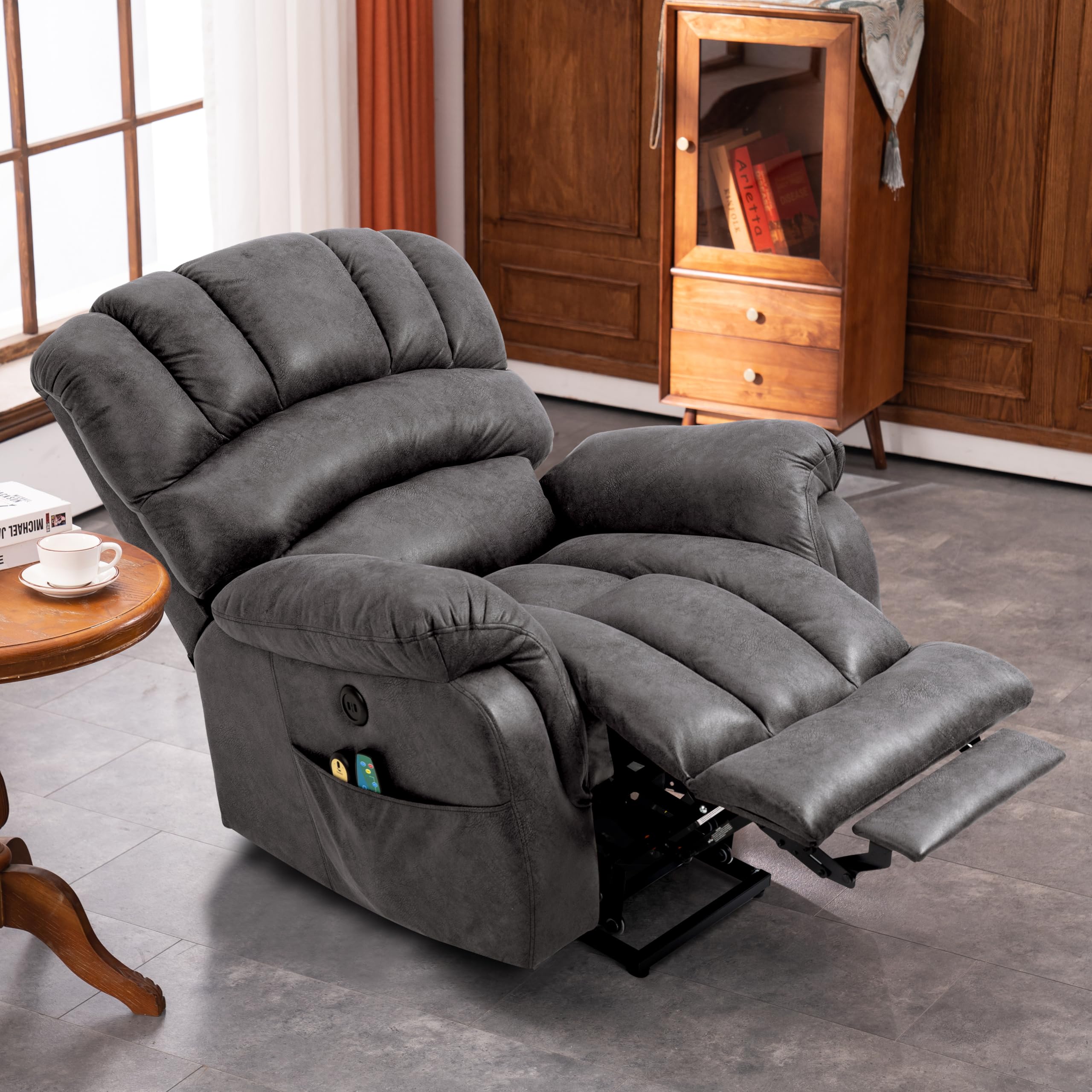 Vivijason Tall Man Large Power Lift Recliner Chair With Extended