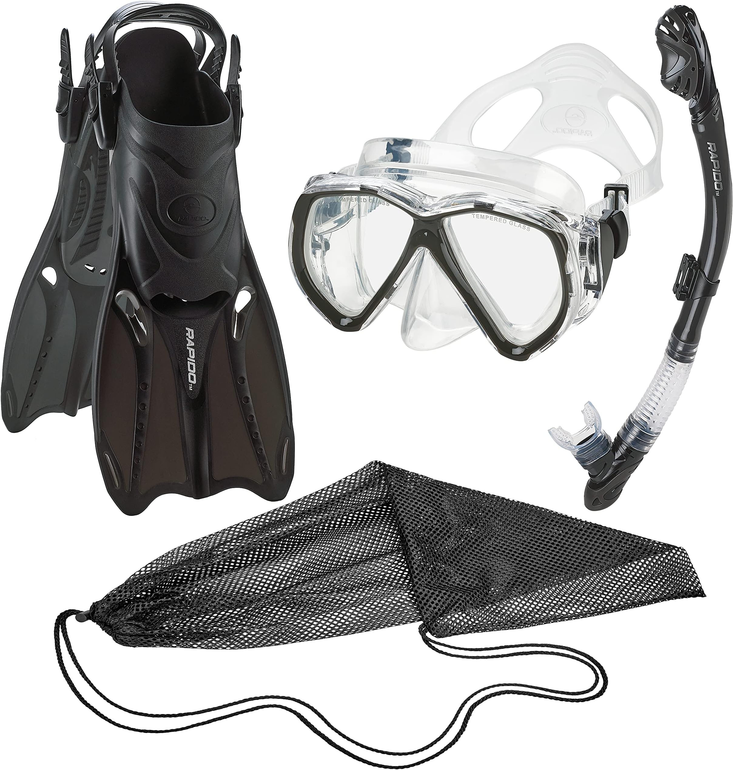 Phantom Aquatics Adult Mask Fin Snorkel Set