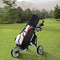 Vista 2 de Caddytek CaddyLite EZ V8 Carrito de Golf Empujable - Carrito Ligero de 3 Ruedas Plegable con Plegado de 2 Pasos con un Solo Clic, Ruedas de EVA