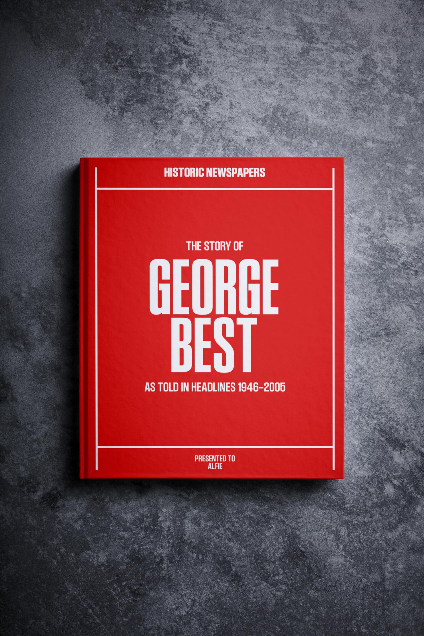 Historic Newspapers Personalised Best Football Newspaper History Book — image 1