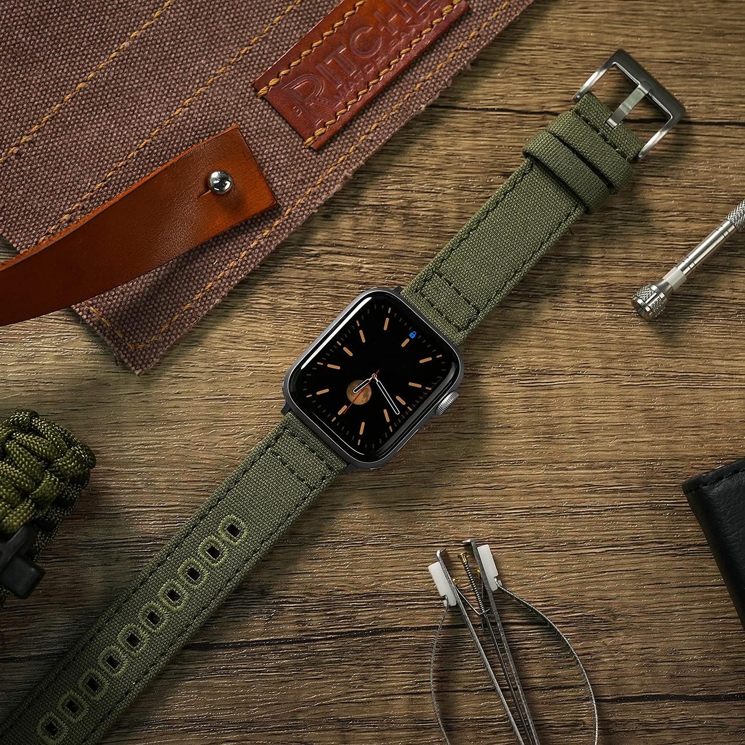 Amаzоn Crаzу 🔥 Dеаlѕ Ritche Canvas Watch Bands Compatible with Apple Watch Band 44mm 42mm 40mm 38mm, Canvas Replacement Watch Strap for Apple Watch Series 6/5/4/3/2/1/SE 60% оƒƒ Dіѕсоunt Ritche Canvas Watch Bands Compatible with Apple Watch Band 44mm 42mm 40mm 38mm, Canvas Replacement Watch Strap for Apple Watch Series 6/5/4/3/2/1/SE