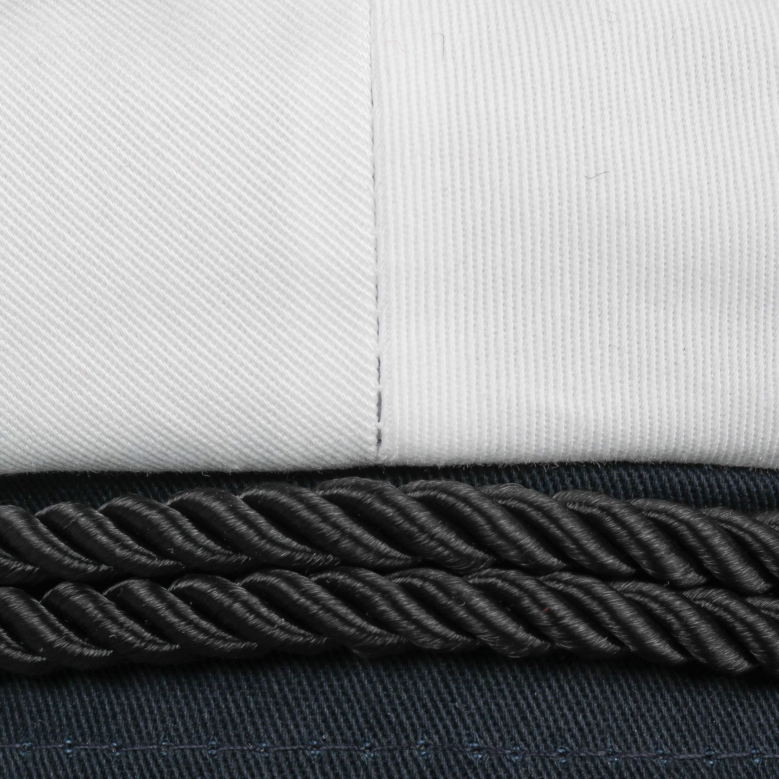 HAMMABURG Casquette de Marin White Starline Femme/Homme - Bonnet Capitaine avec Visiere Hiver Automne Ete Printemps Printemps-ete