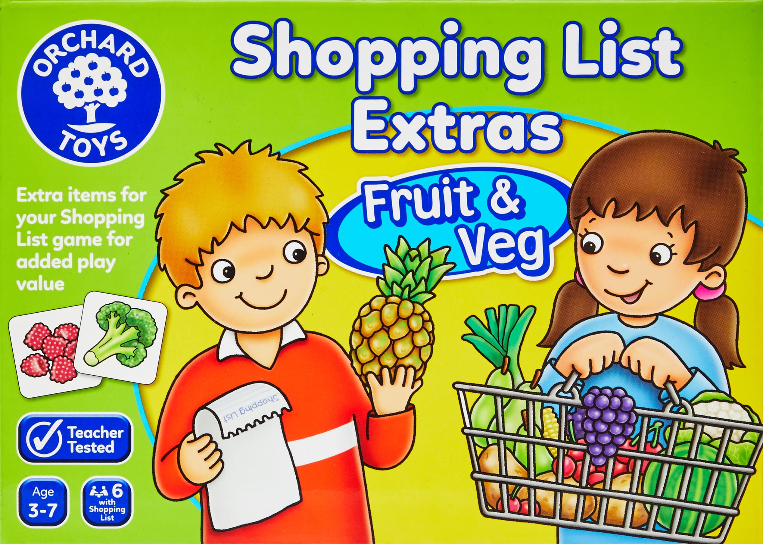 Orchard Toys Shopping List Extras Pack Fruit & Veg Game Buy Online
