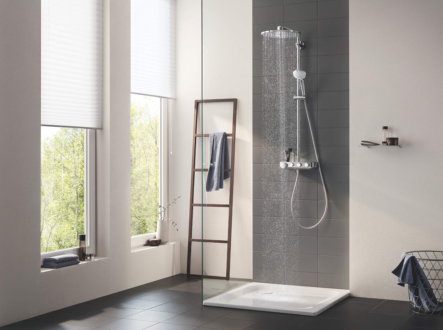 GROHE Euphoria SmartControl System 310 Duo | 26507000 Shower & Shower Systems shower system with Thermostat for Wall Mounting – Chrome