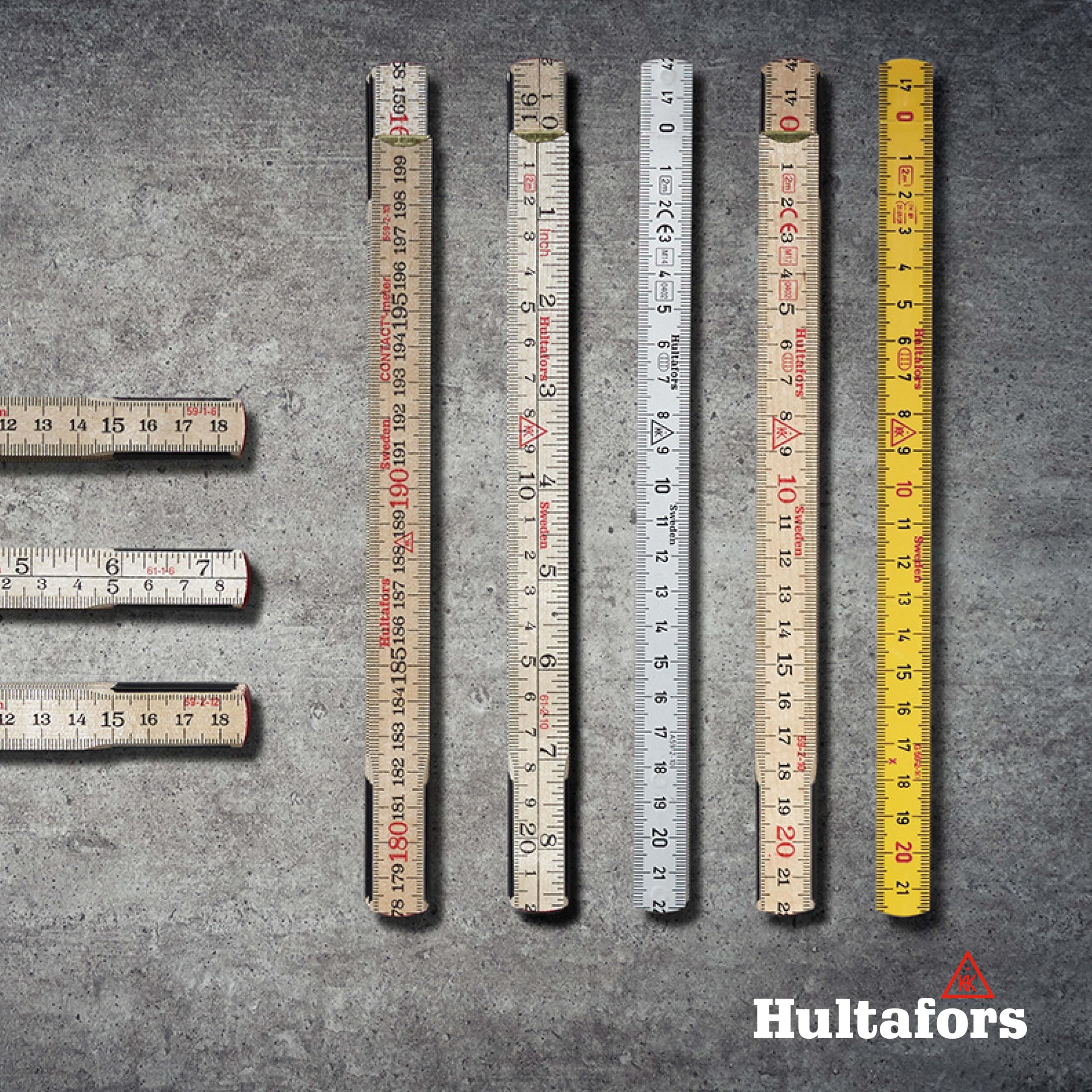 Hultafors, Metro pieghevole in alluminio A59 mm, 2 m, A59210, 150003