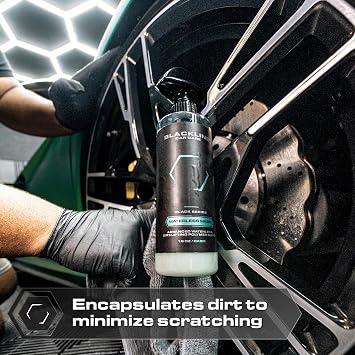 Blackline Waterless Car Wash Spray 16oz - No-Rinse, Scratch-Free Gloss | Silicon emulsion lifts dust & dirt without scratching, then leaves a hydrophobic shine. Tropical Pina Colada scent, no hose