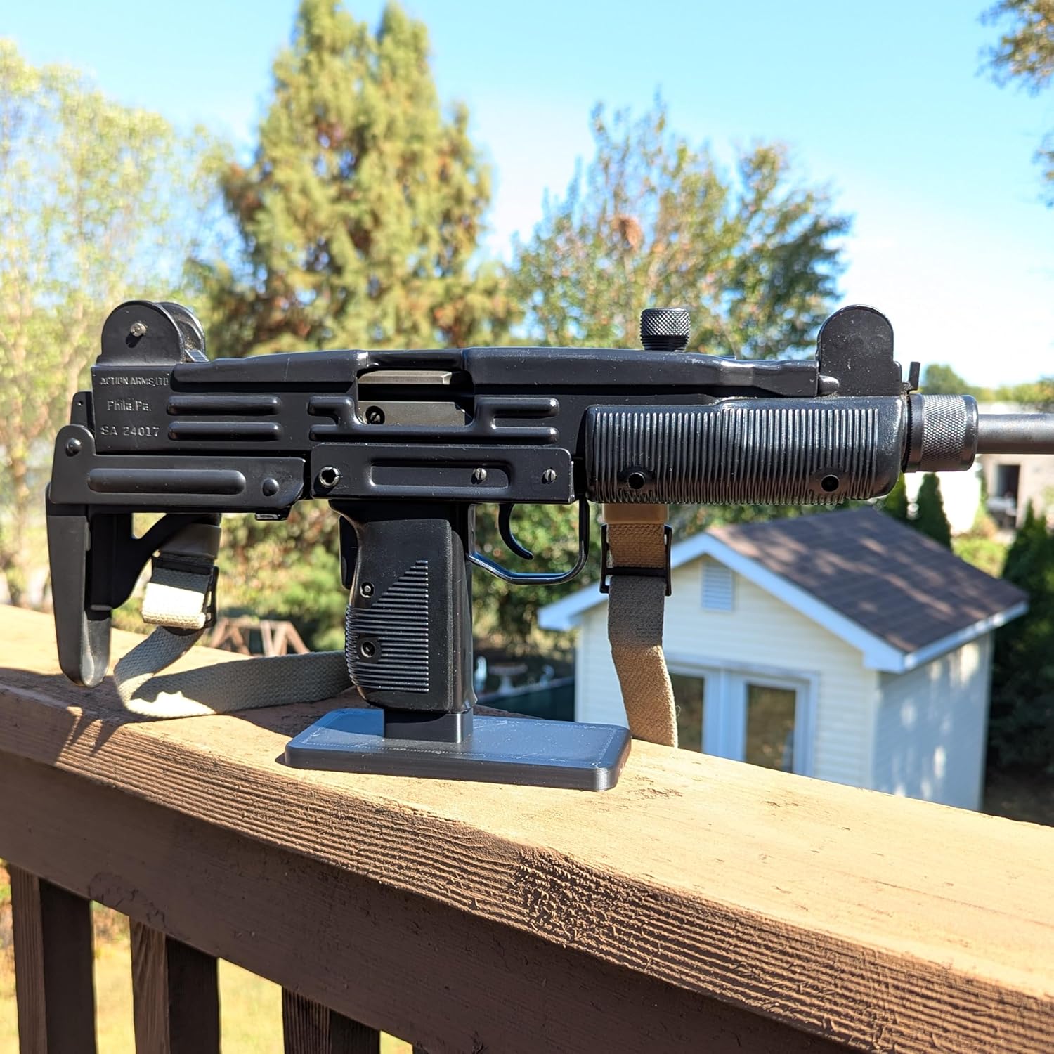 Hammy3DPrints Display Stand for Uzi | Rifle Holder Storage Rack