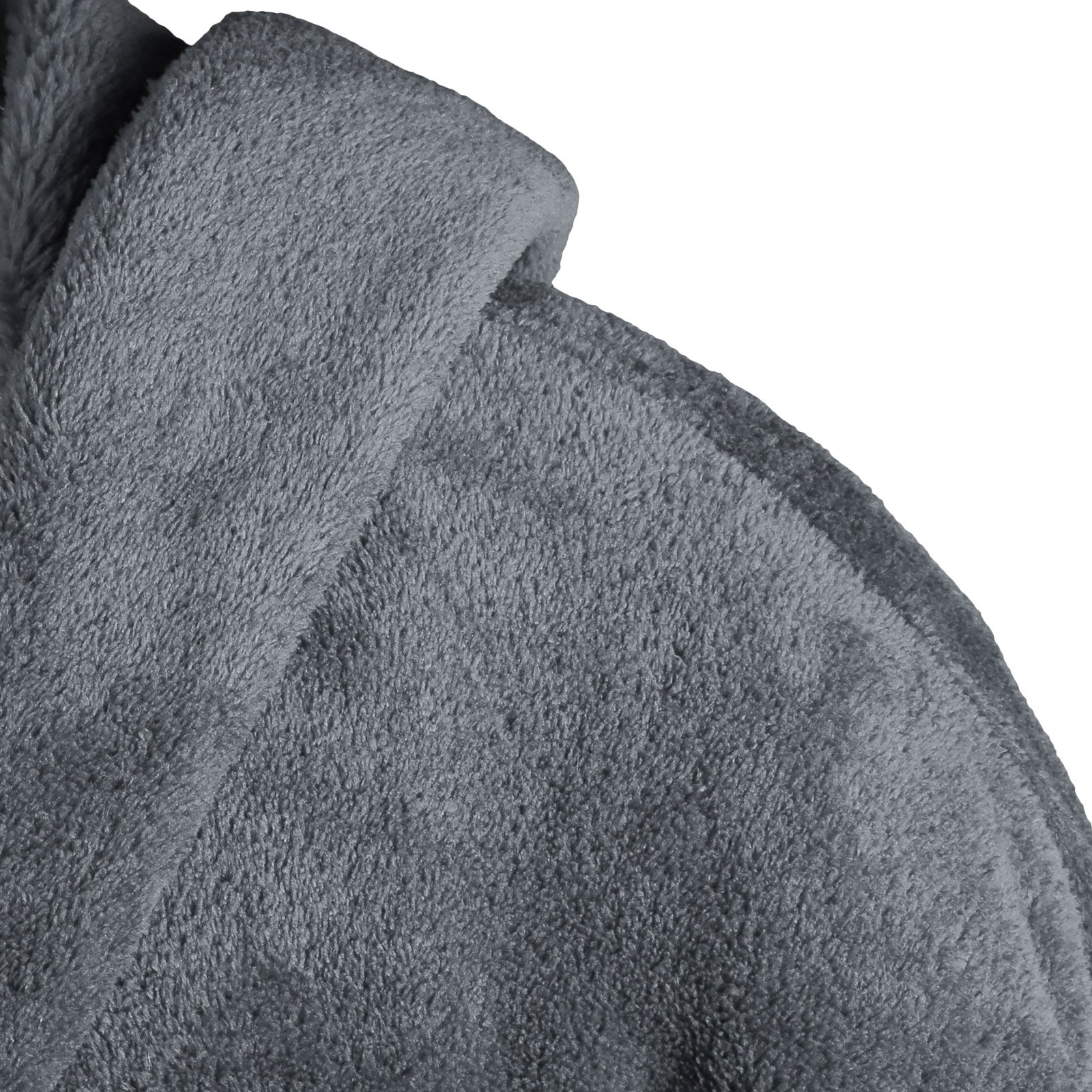 Gräfenstayn® Damen & Herren Kuschelfleece Bademantel mit Kapuze Größe S-XXXL mit Öko-Tex Standard 100 Flanell Fleece