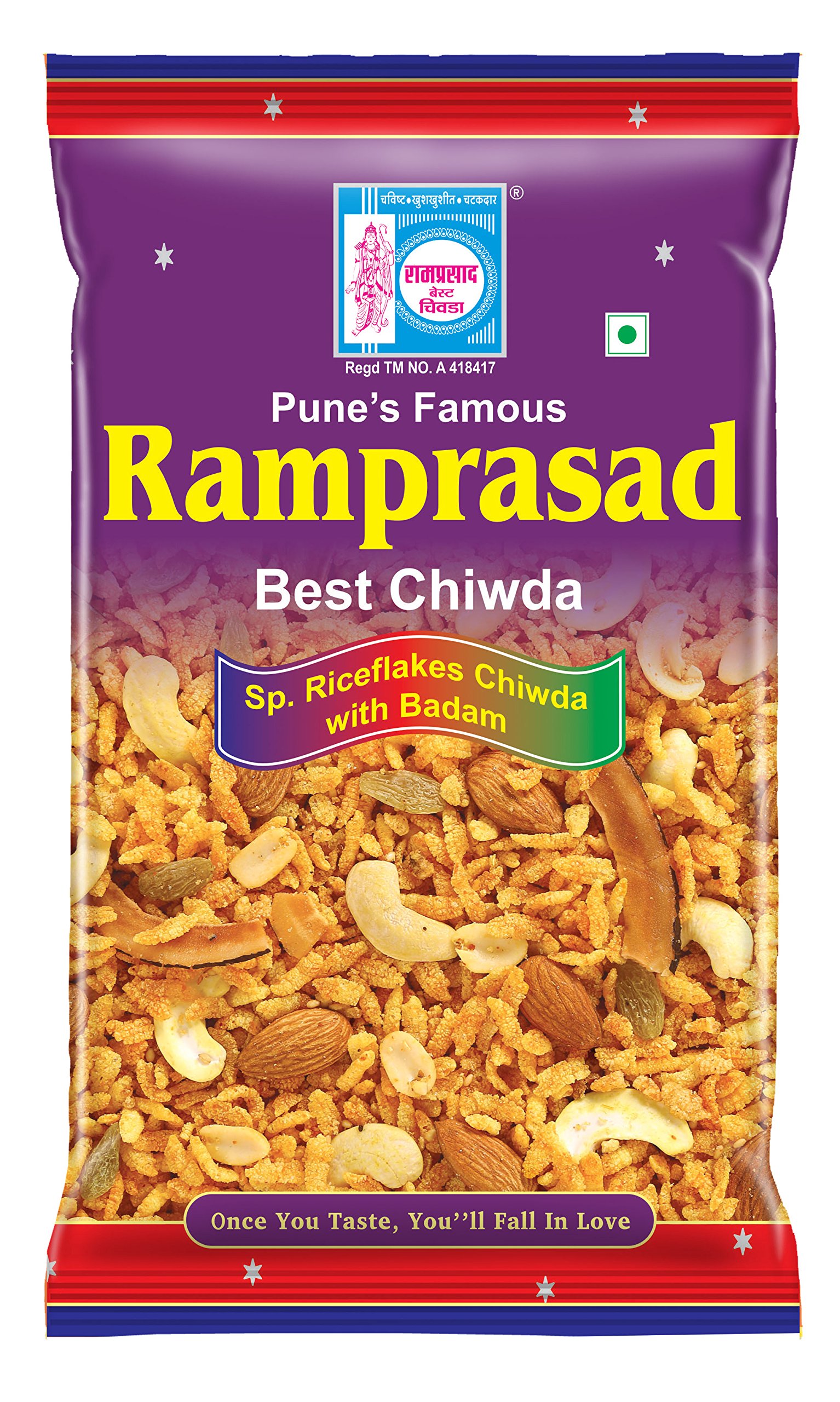 Ramprasad Best Chiwda, Pune Special RiceFlakes Badam Chiwda, 500g (Pack of 1)
