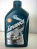 Shell 1535001 Motoröl Advance Racing M, 1 L