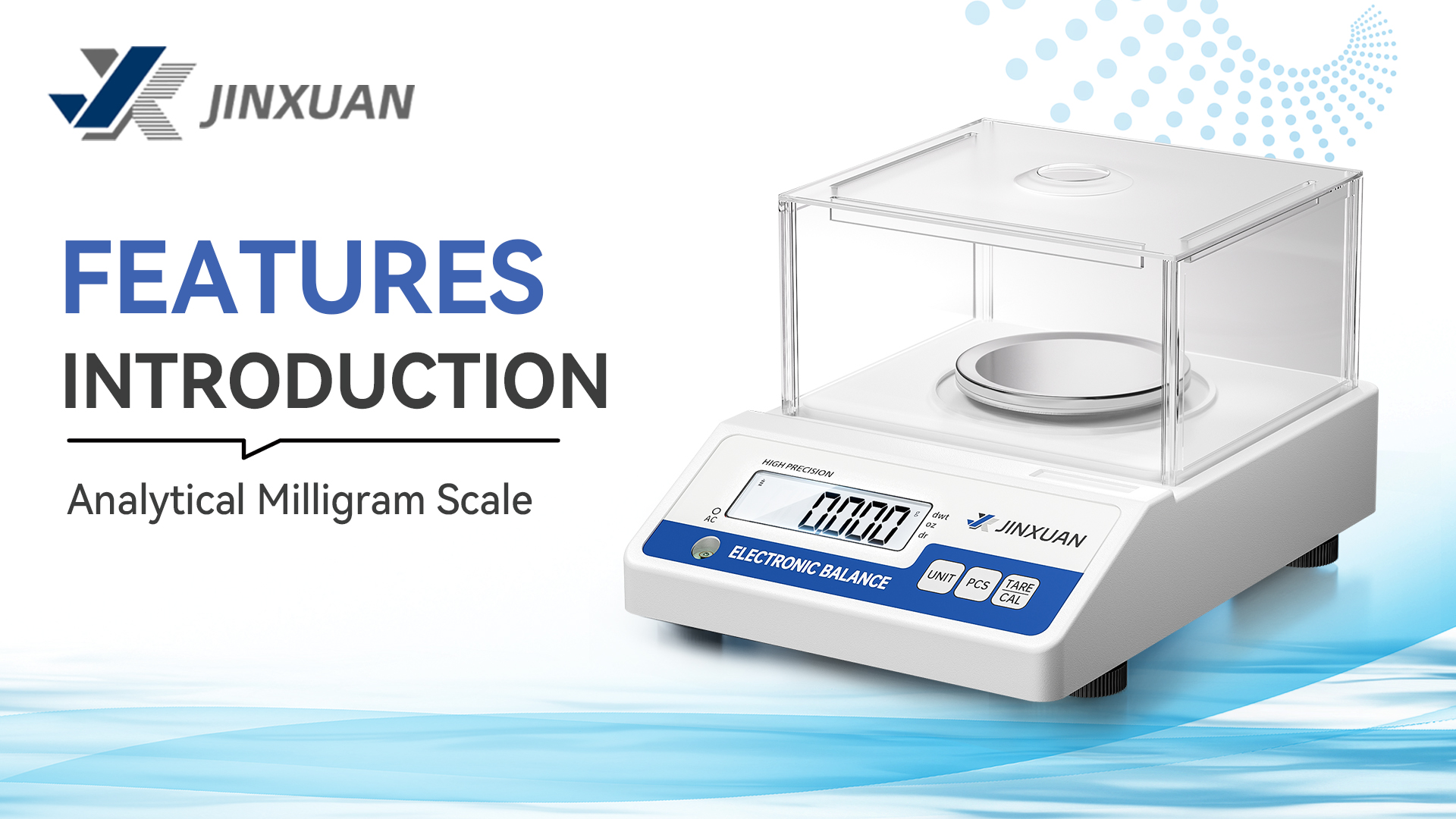 Image of Lab Scale 0.001g Accuracy 500g Digital Milligram Scale Analytical Balance Scale with Windshield LCD Display 7 Units 200g Calibration Weight, Precision Scale for Jewelry Gold Powder Chemistry