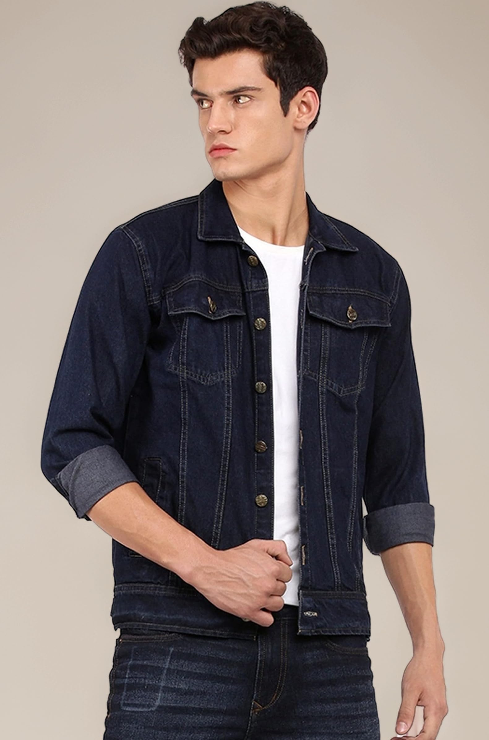Men's Short Length Denim Jacket