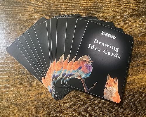 Miniatura 4 de Tarjetas de ideas de dibujo creativo, juego de 72 indicaciones artísticas únicas