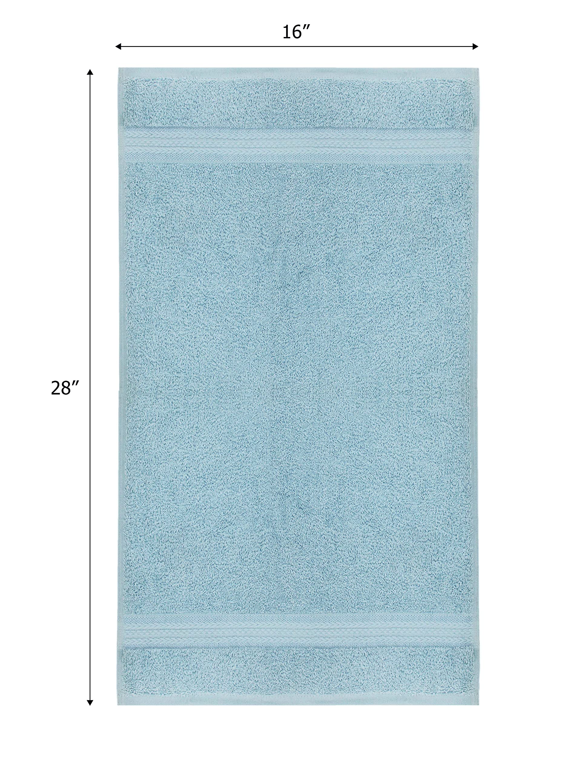Simplicity Ringspun Cotton Set of 28 Lightweight Washcloths, 12 In