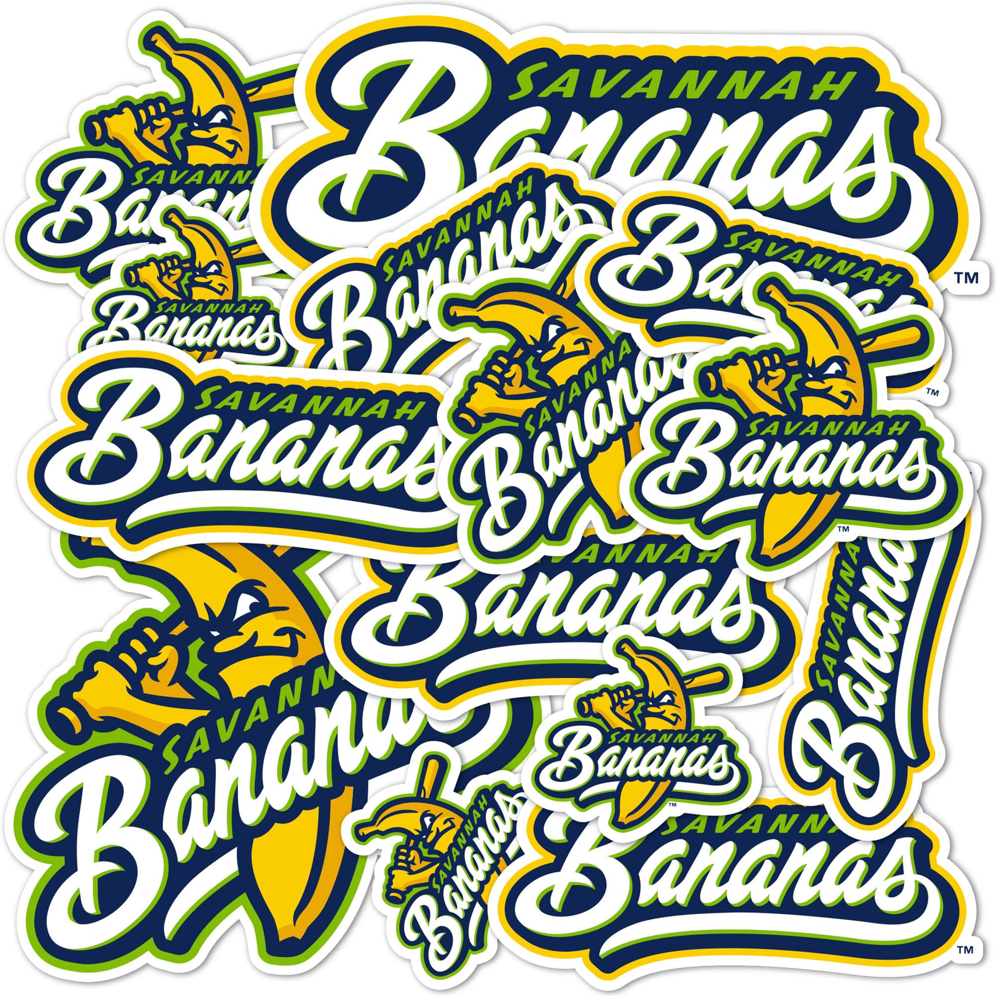 Desert Cactus Savannah Bananas Sticker Decal Vinyl Baseball Laptop Water Bottle Car Scrapbook (Type 1-2)