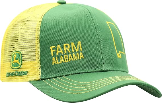 John Deere Farm State Pride Contrast Mesh Back Core Baseball Cap