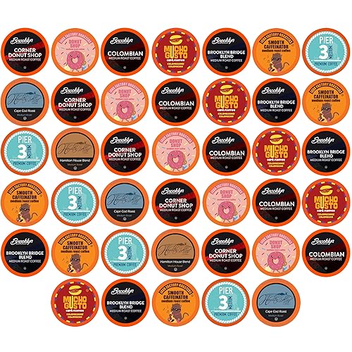 Two Rivers Coffee Medium Roast Coffee Pods, Compatible with K Cup Brewers Including 2.0, Assorted Variety Sampler Pack, 40 Count - Medium Roast Variety - 40 Count (Pack of 1)