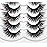Pooplunch False Eyelashes Cat Eye Look Clear Band Wispy Volume Dramatic Long 8D Faux Mink Lashes Fake Eyelash Strips 7 Pairs Pack