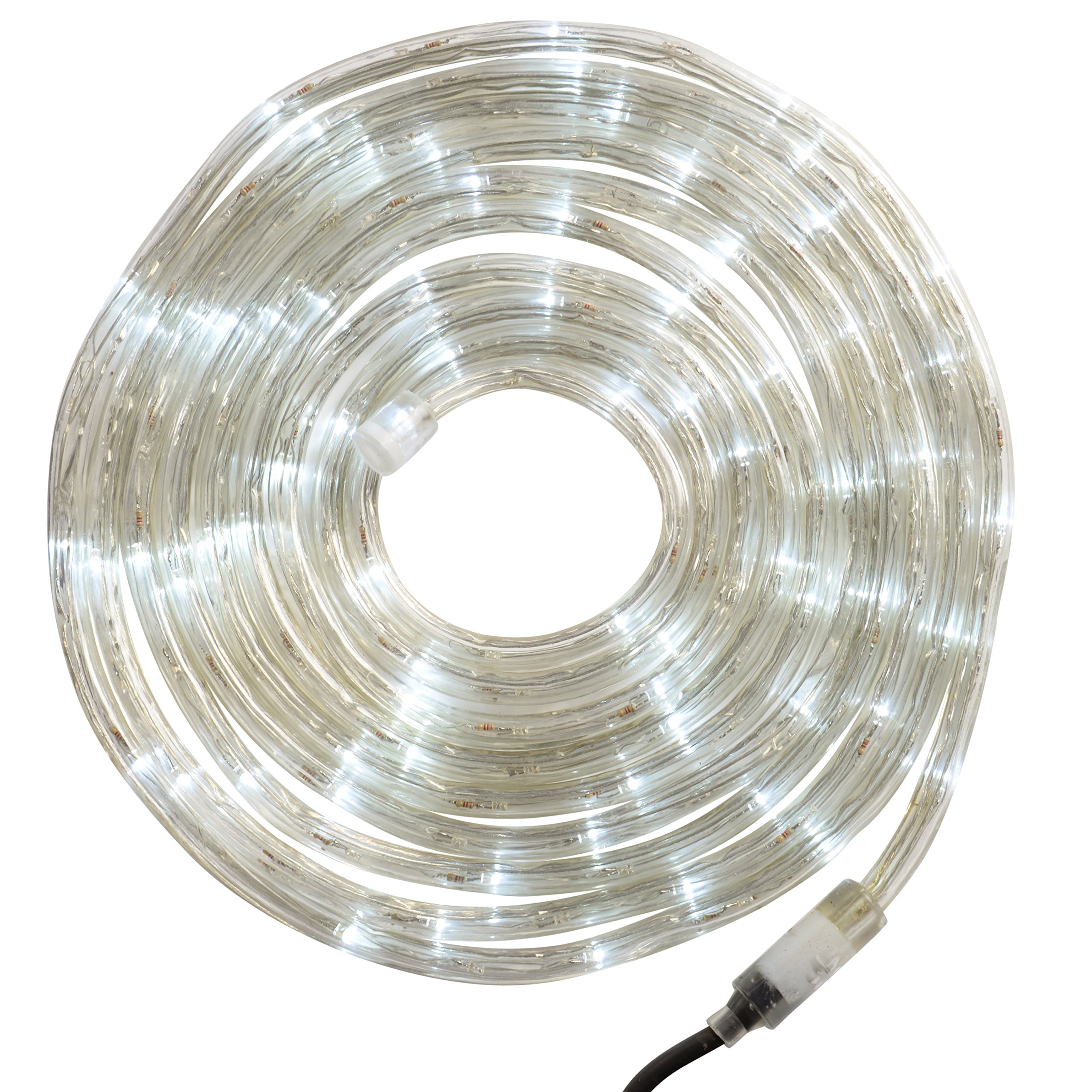 WeRChristmas 6 m White LED Rope Lights with Static/ Multi-Functional Flashing Controller